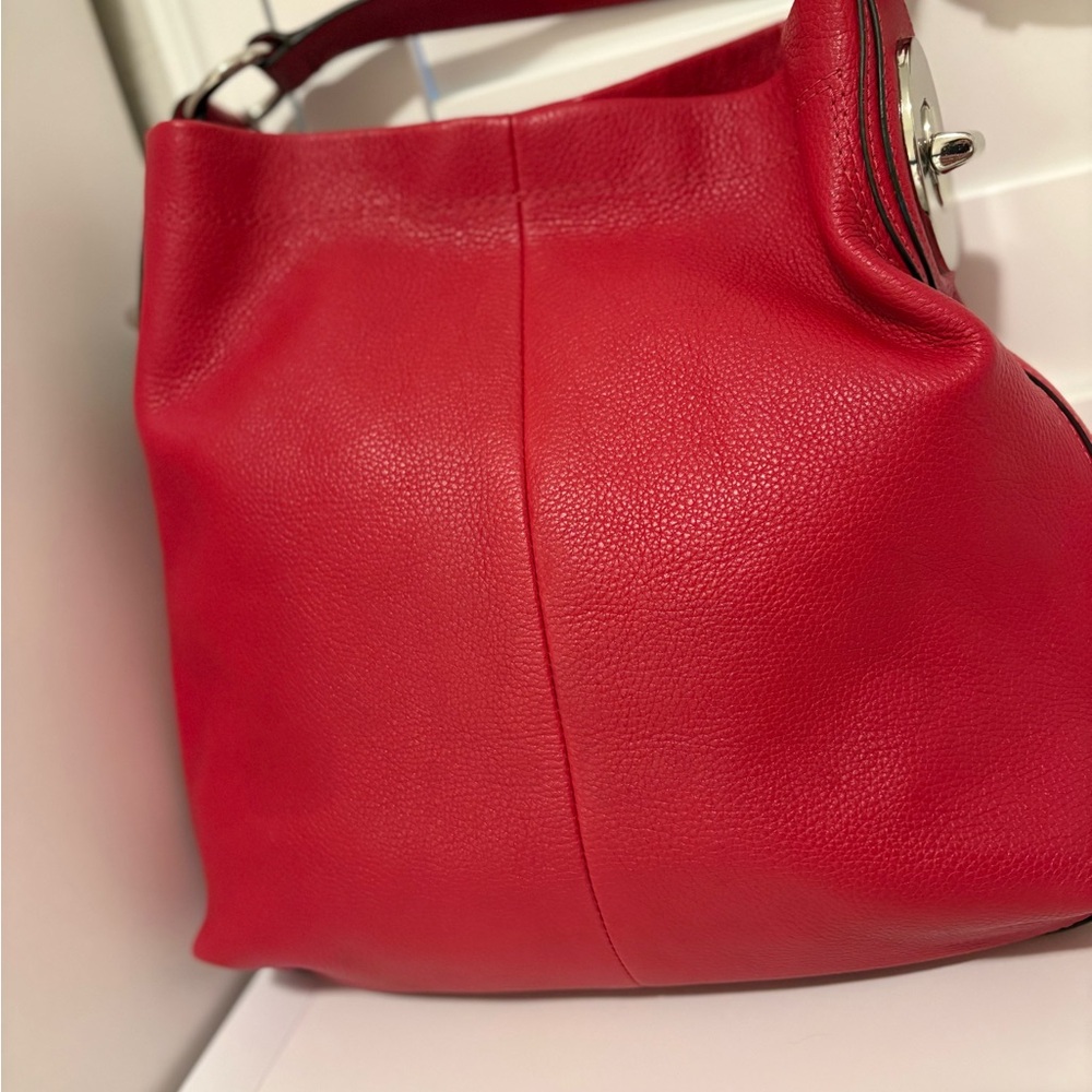 Coach Vibrant Red Hobo Bag - Picture 9 of 10